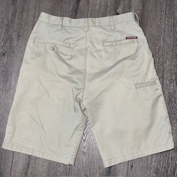 Quicksilver Shorts Mens 32 Tan Khaki Durable Heavyweight Skater Surfer - Picture 4 of 5